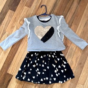 Little Girls Dress&Sweater combo